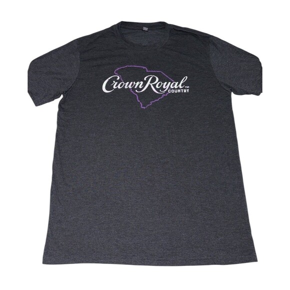 Crown Royal Country Tee T-Shirt Men's Large Gray Canadian Whiskey CCMF Myrtle - Picture 1 of 7